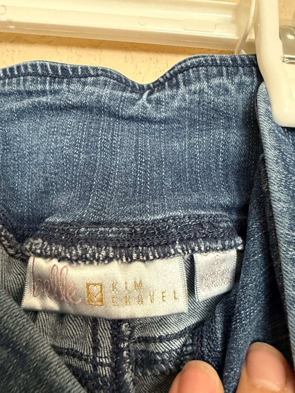 Belle by Kim Gravel Indigo Wide-Leg Pull-On Jeans - Picture 3 of 3